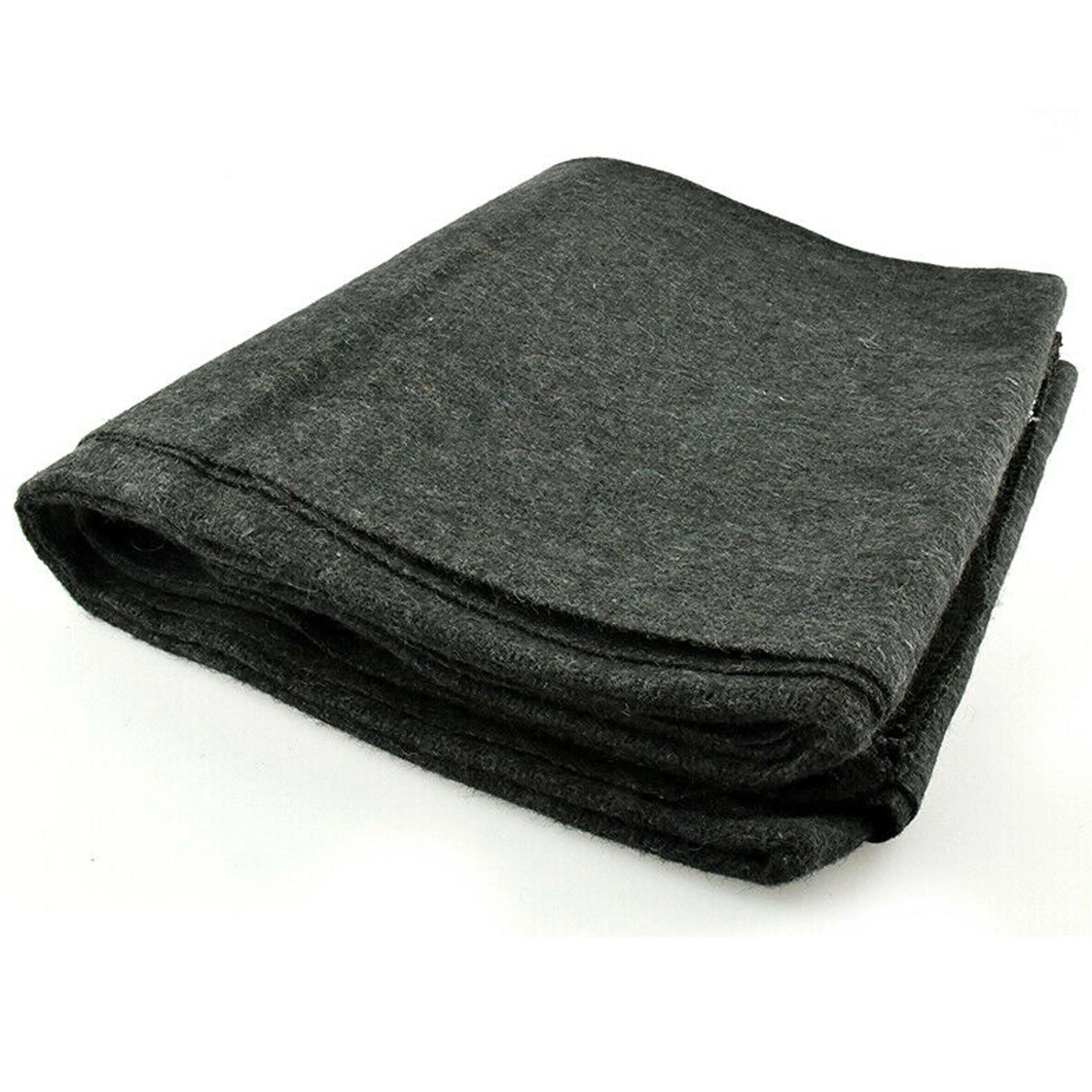 2 Pc Camping Outdoor Blanket Recycled Cotton Wool Winter Military Survival 76"