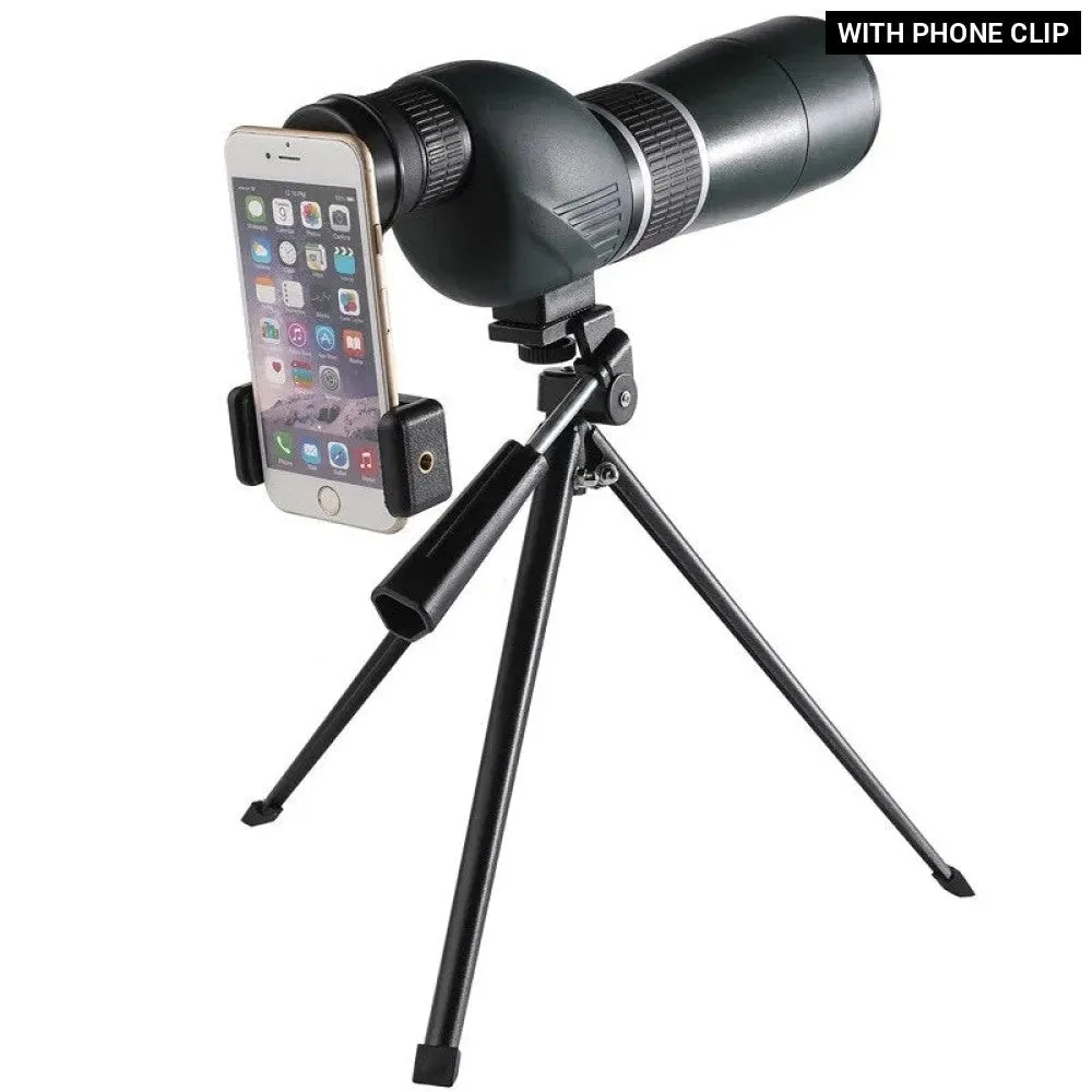 20-60x60 Zoom Monoculars Watching Telescope Binoculars Long Range with Clip