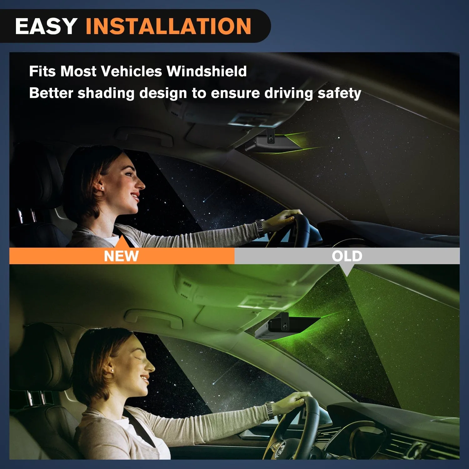 32LED Amber Green Emergency Dash Strobe Lights with Controller Suction Cups