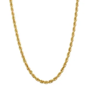 5mm Gold Rope Chain Necklace
