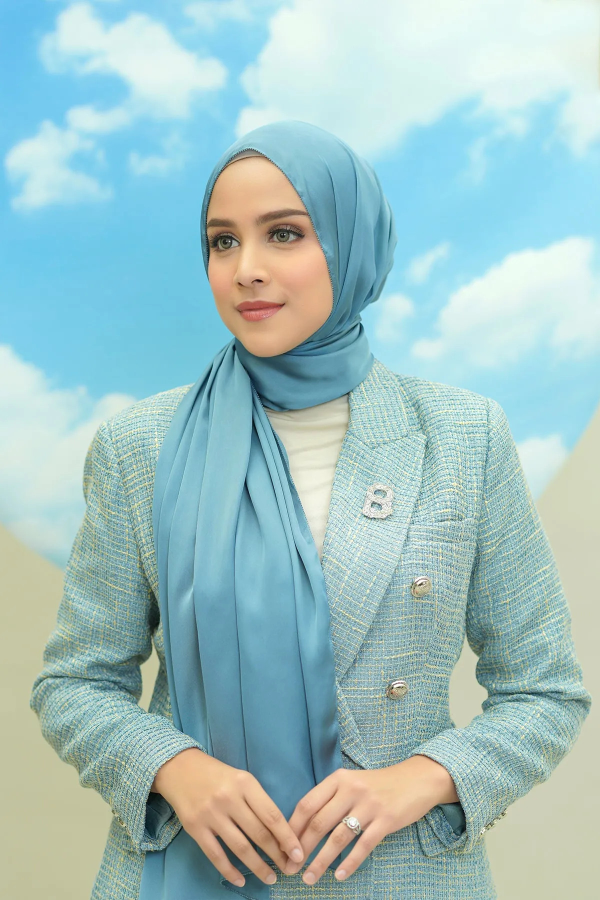 Alma Shawl 3.0 - Ashley Blue
