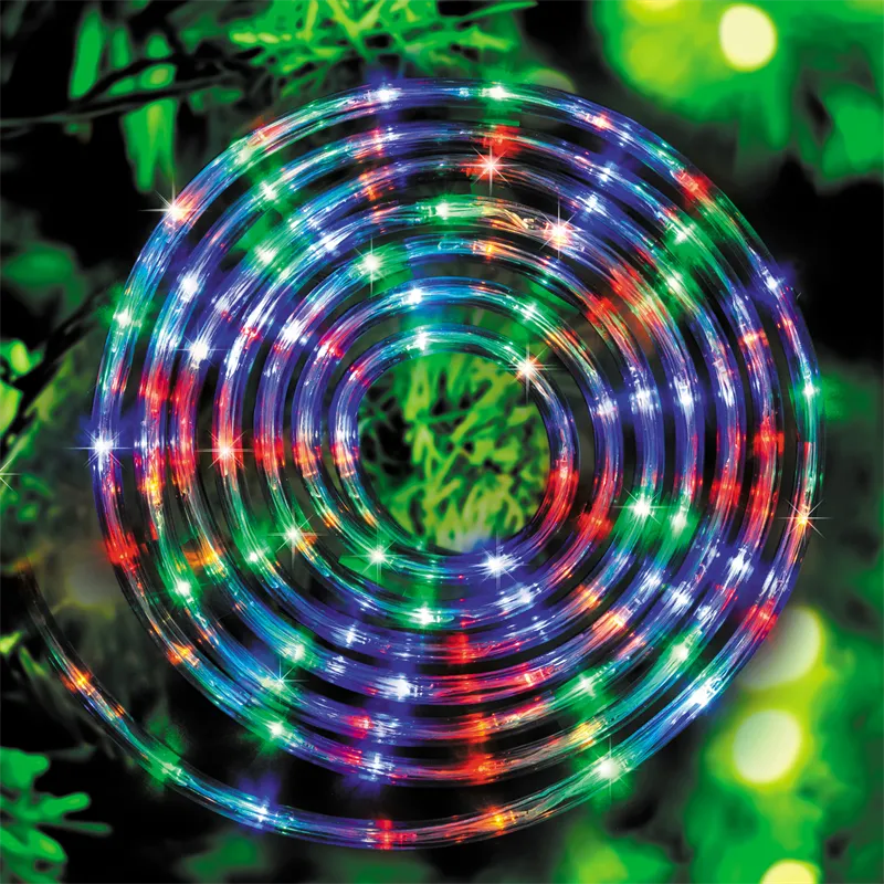 Arlec 50m Low Voltage Multi-Colour 1200 LED Rope Light/8 Functions/Indoor&Outdoor
