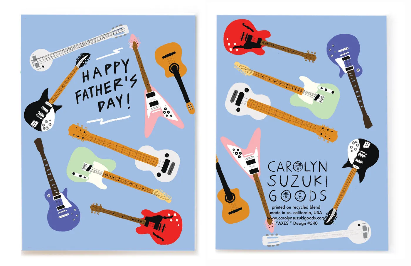 Axes Father's Day Greeting Card
