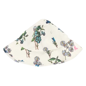 Baby Girls Sun Hat - Blue Botanical