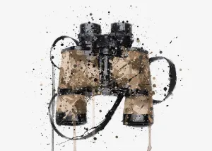 Binoculars Wall Art Print