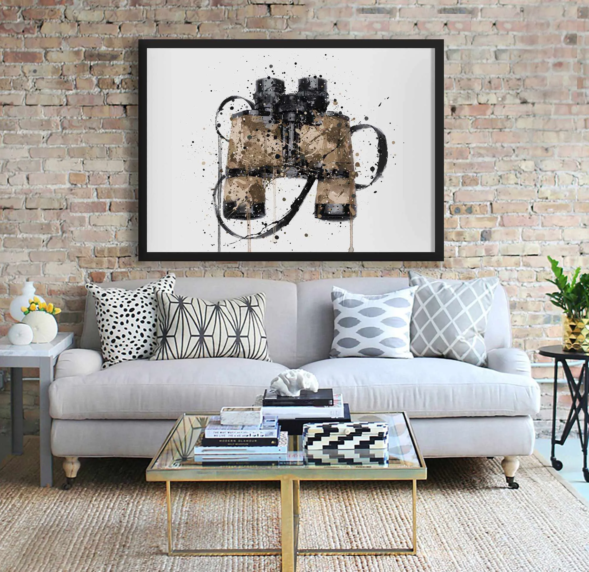 Binoculars Wall Art Print
