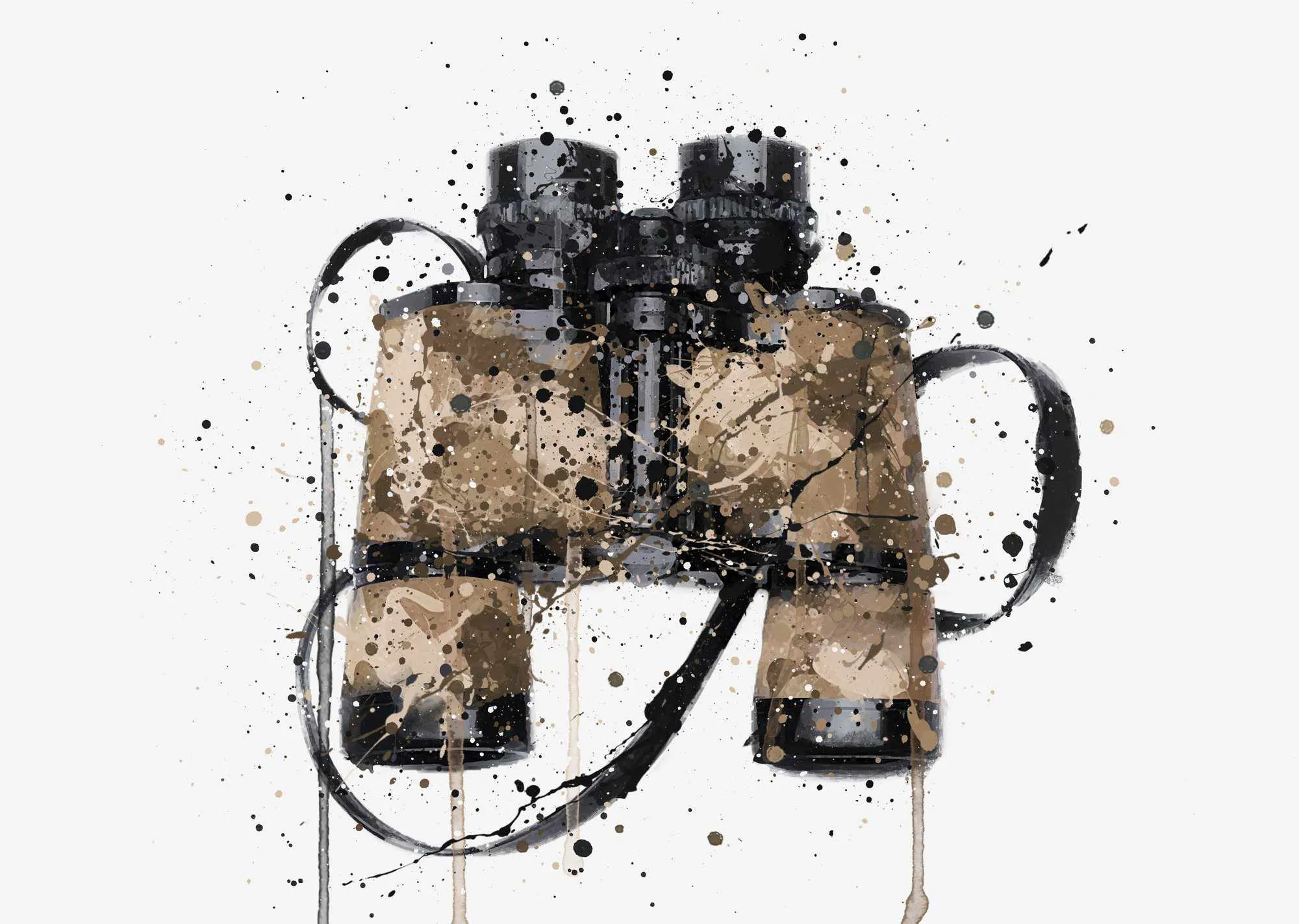 Binoculars Wall Art Print