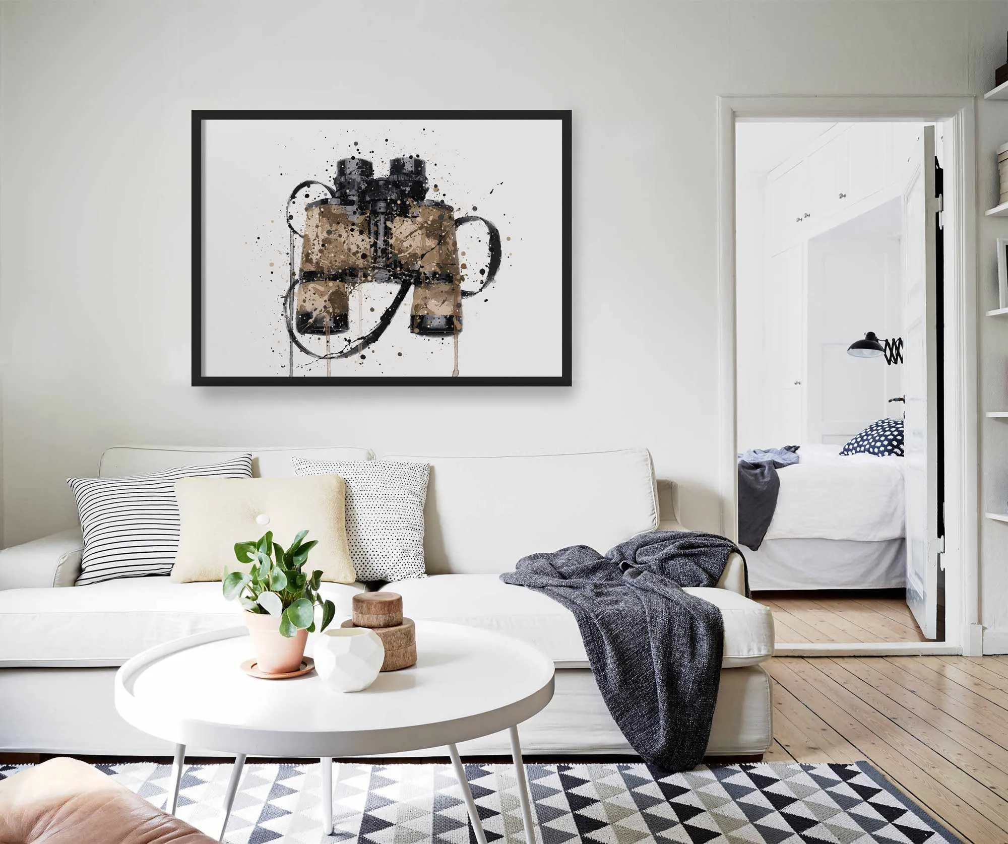 Binoculars Wall Art Print