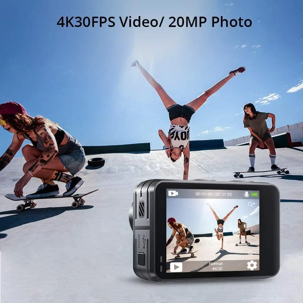 Camra Sport Brave 4K 30FPS 20MP WiFi - Fitnessterapy