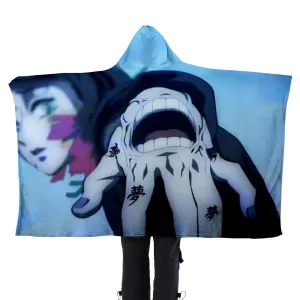 Demon Slayer 3D Printed Flannel Hooded Blanket