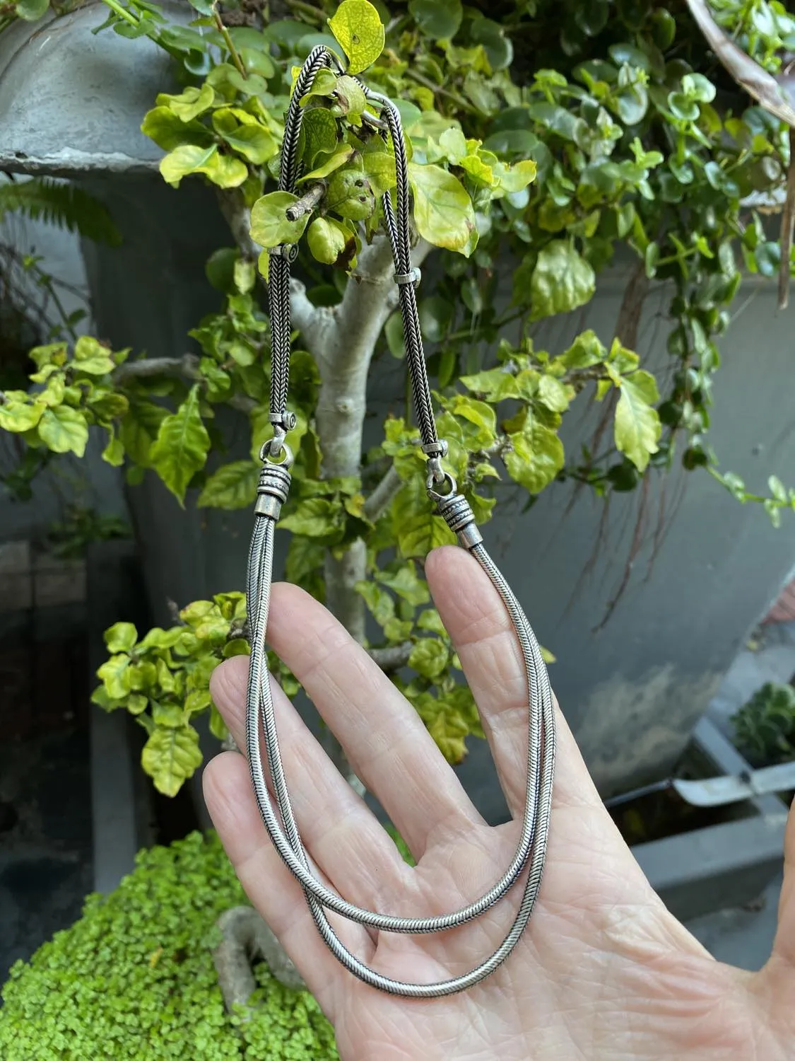 Double Snake Rope Necklace
