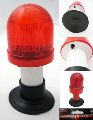 Emergency Car Signal Flasher LED Light Vehicle Auto Red 2" Suction Base Gift New