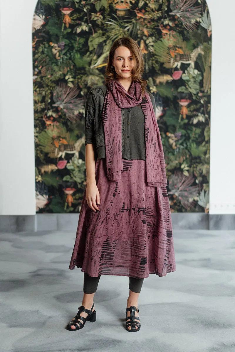 Mauve Taupe Serenity Cotton Scarf