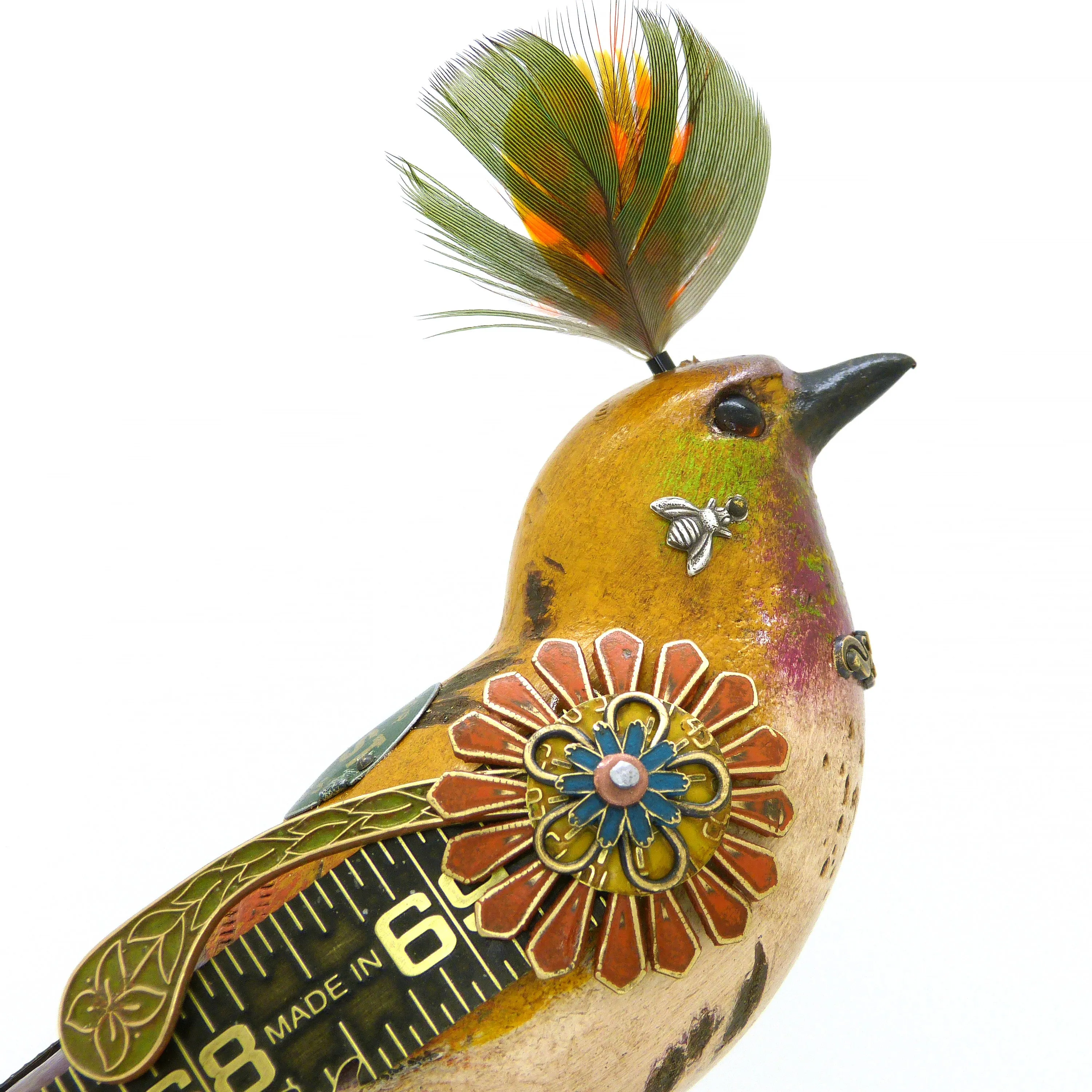 Mullanium Bird Croquet Ball Artists Jim Tori Mullan Steampunk Handmade B800