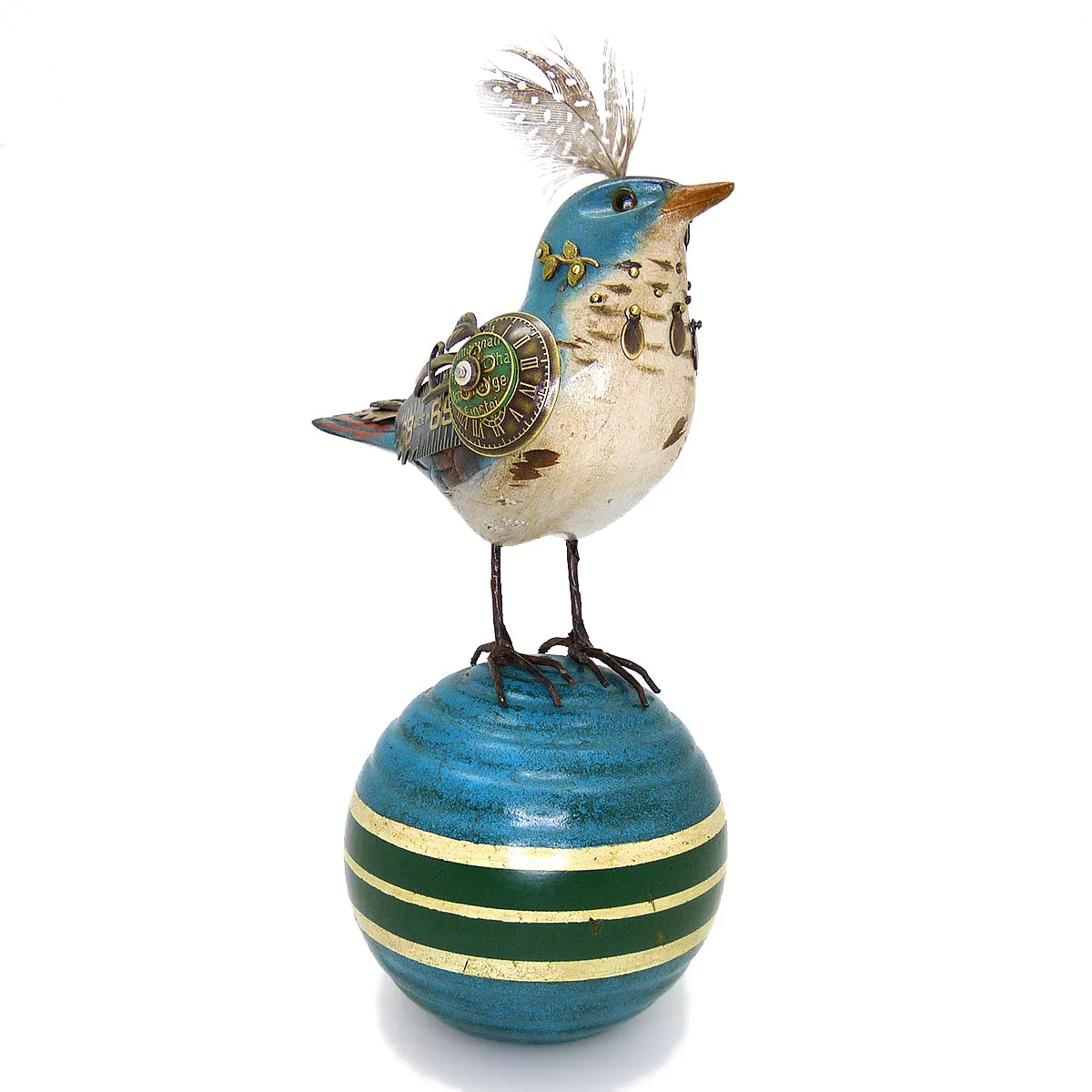 Mullanium Bird Croquet Ball Artists Jim Tori Mullan Steampunk Handmade B800