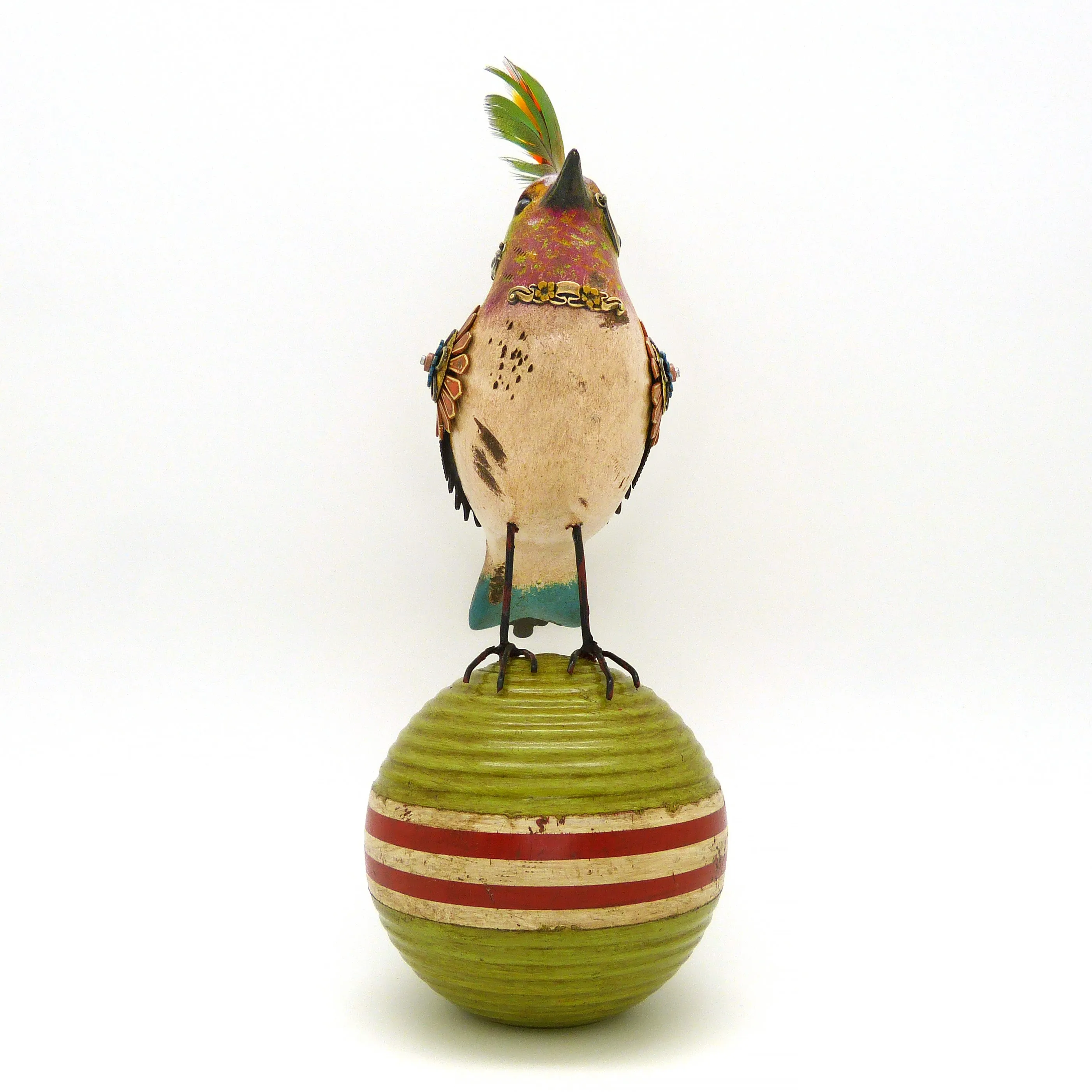 Mullanium Bird Croquet Ball Artists Jim Tori Mullan Steampunk Handmade B800