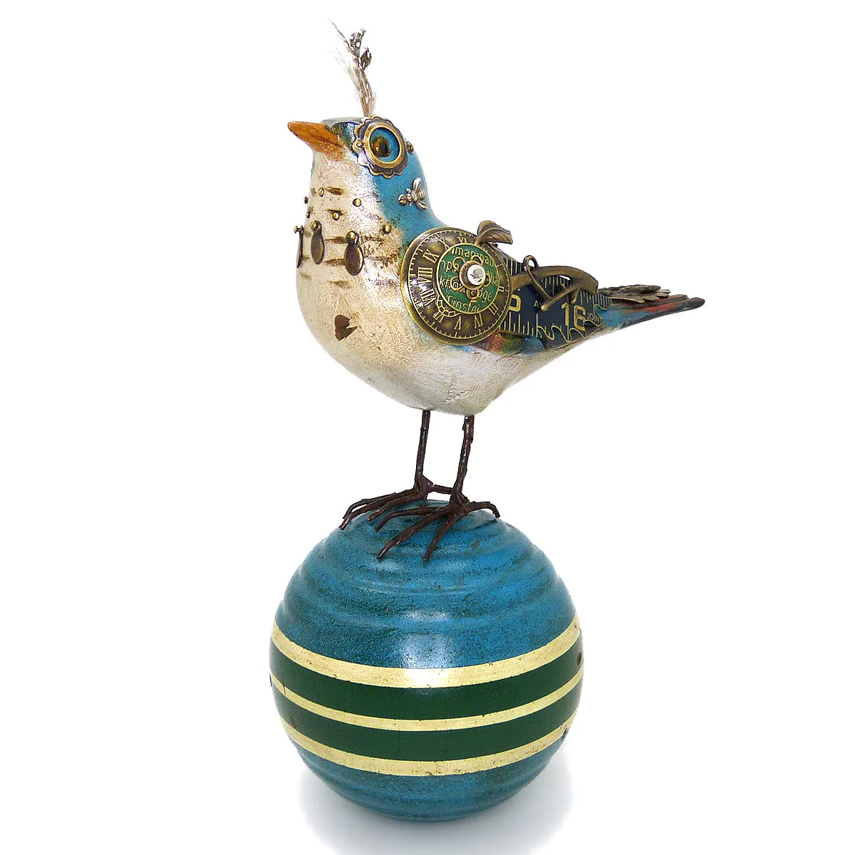 Mullanium Bird Croquet Ball Artists Jim Tori Mullan Steampunk Handmade B800