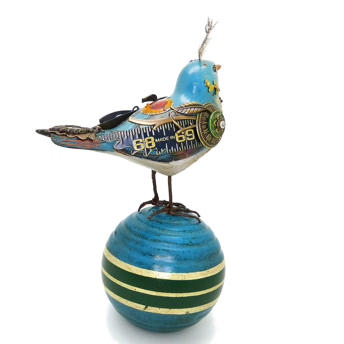 Mullanium Bird Croquet Ball Artists Jim Tori Mullan Steampunk Handmade B800