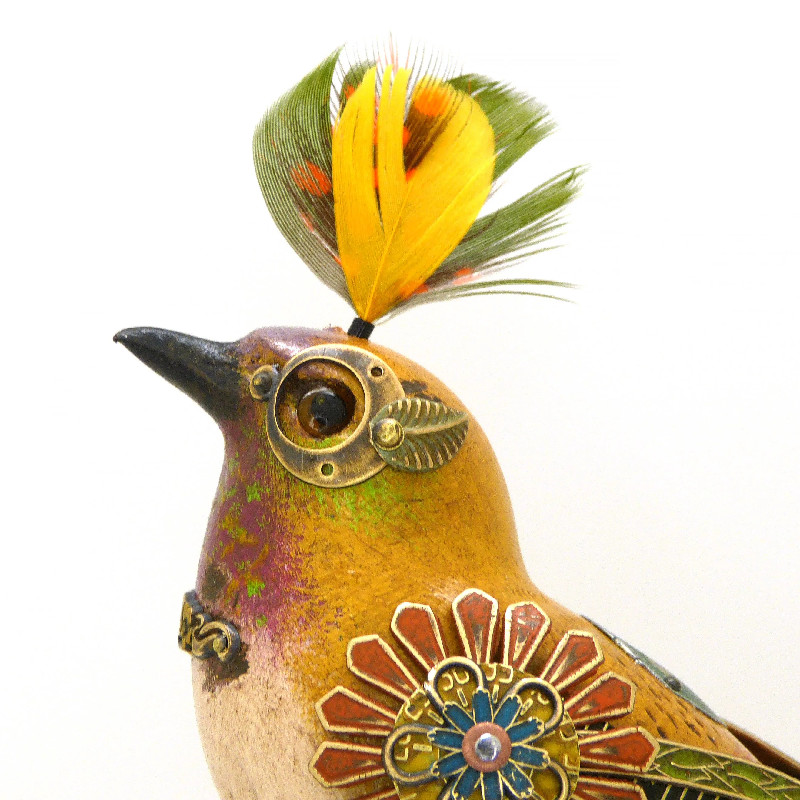 Mullanium Bird Croquet Ball Artists Jim Tori Mullan Steampunk Handmade B800