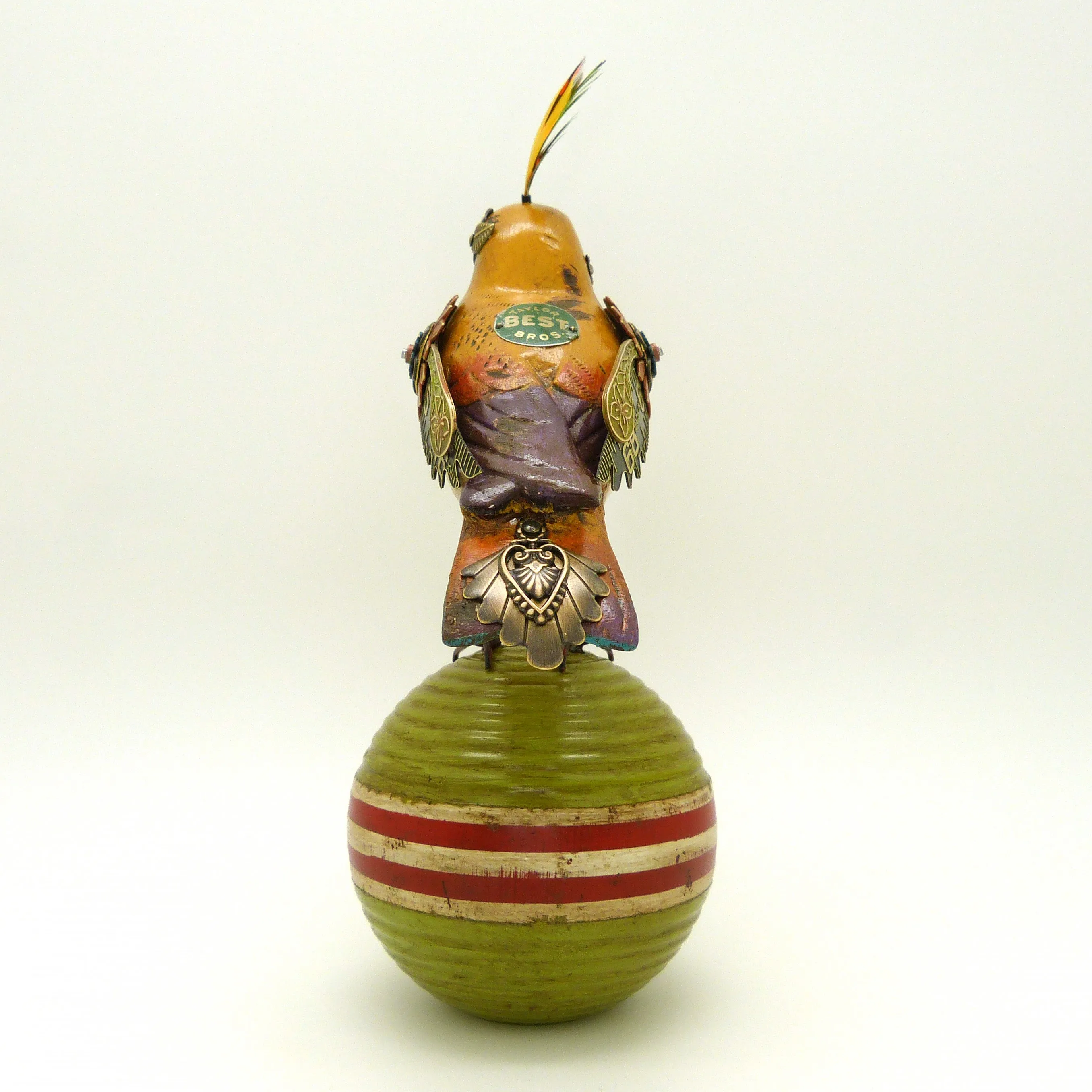 Mullanium Bird Croquet Ball Artists Jim Tori Mullan Steampunk Handmade B800