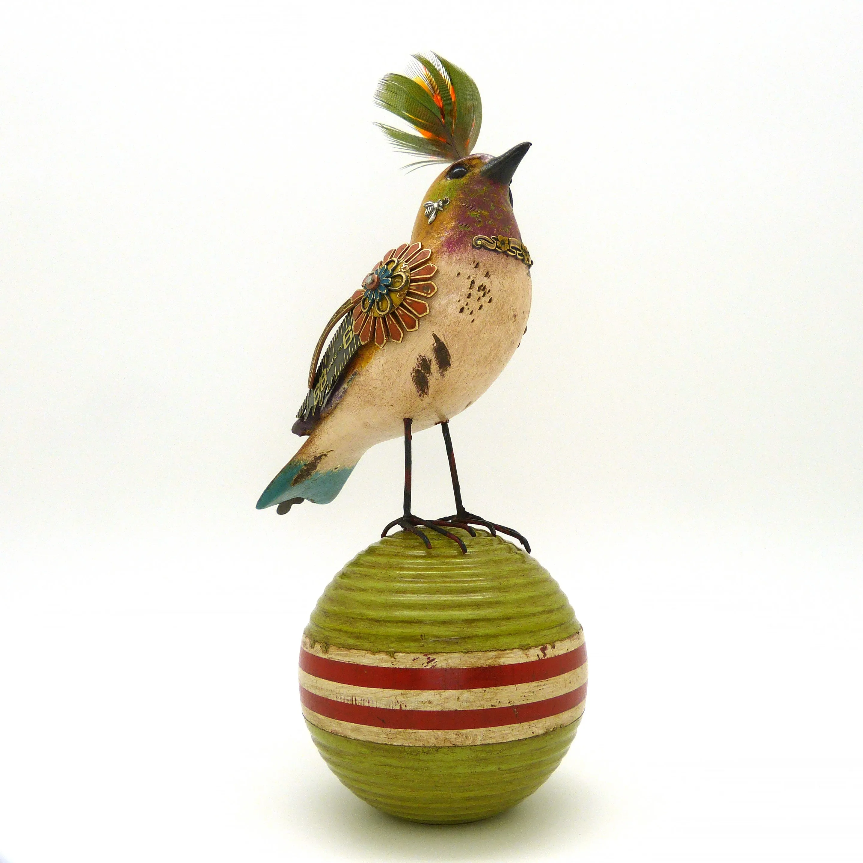 Mullanium Bird Croquet Ball Artists Jim Tori Mullan Steampunk Handmade B800