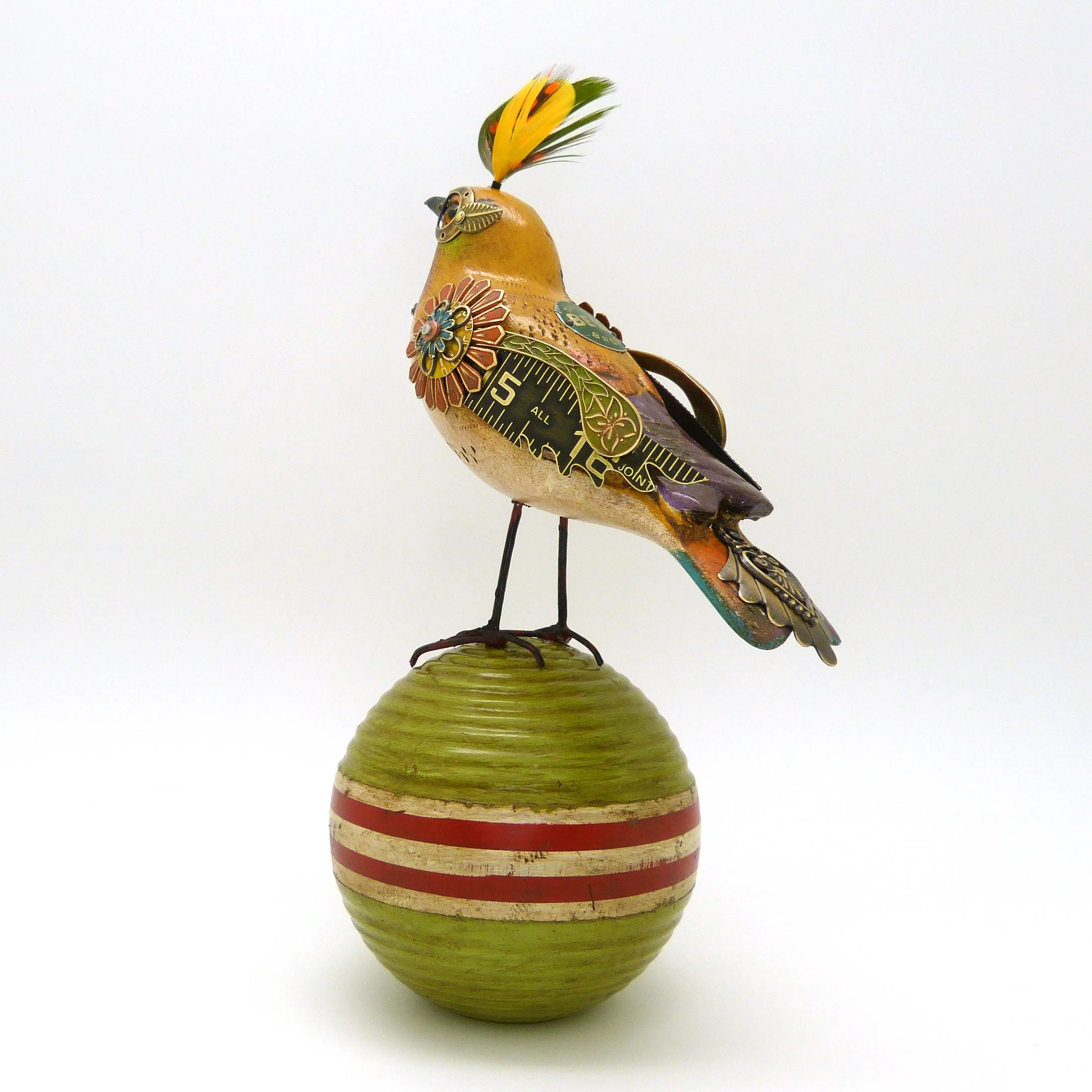Mullanium Bird Croquet Ball Artists Jim Tori Mullan Steampunk Handmade B800