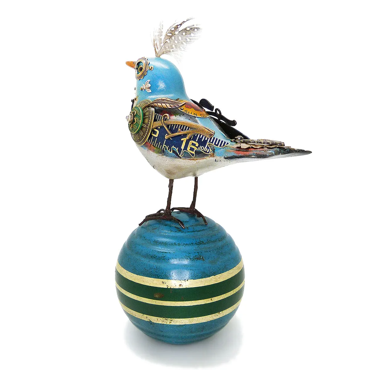 Mullanium Bird Croquet Ball Artists Jim Tori Mullan Steampunk Handmade B800