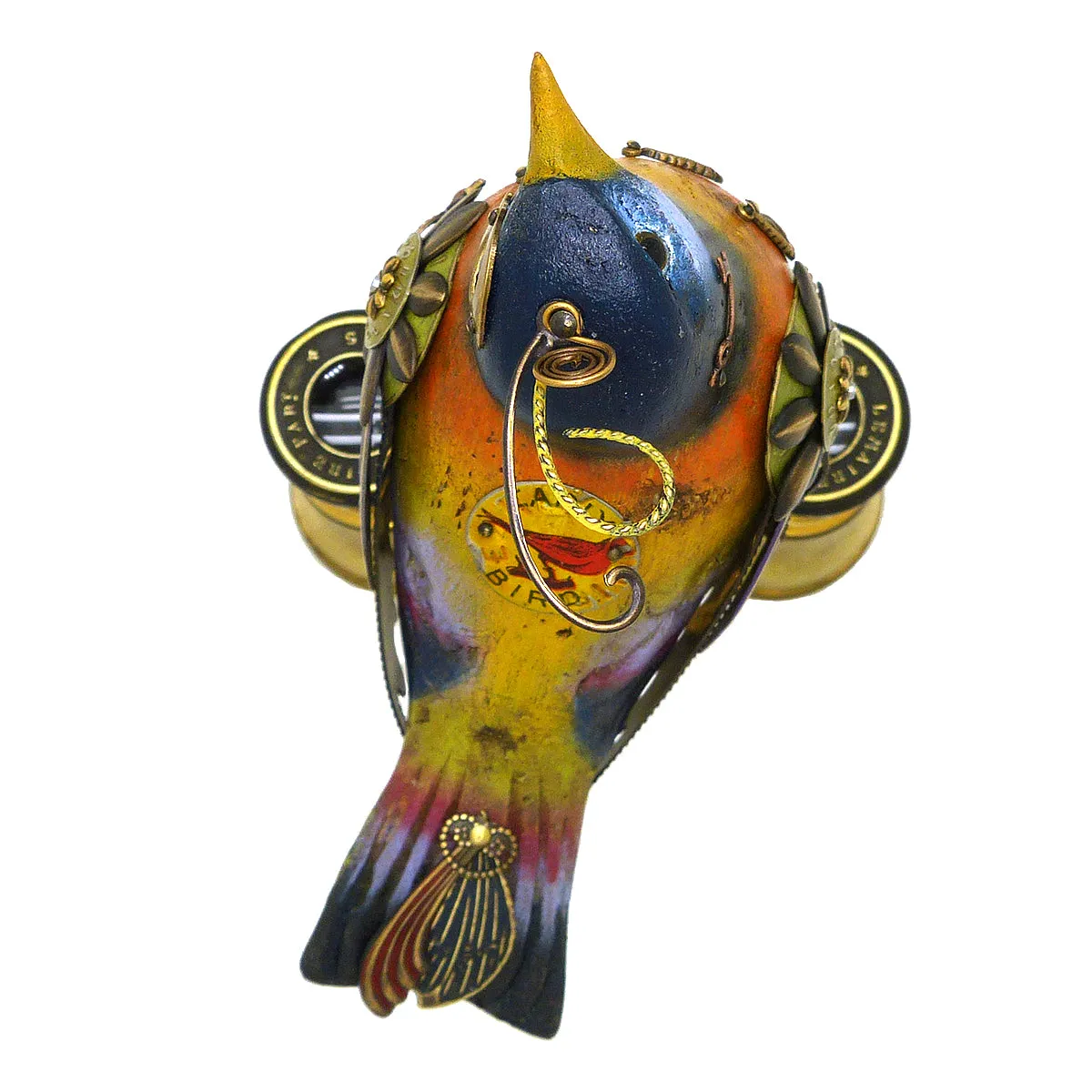Mullanium Silver Ear Mesia BirdX on Binoculars Artists Jim Tori Mullan Steampunk Handmade