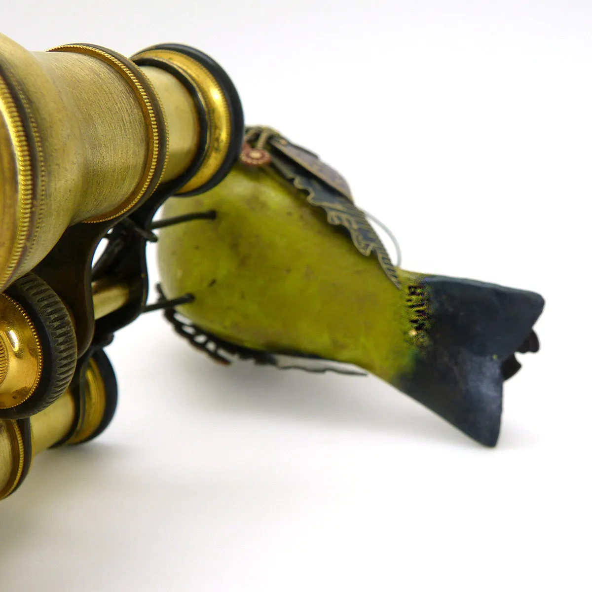 Mullanium Silver Ear Mesia BirdX on Binoculars Artists Jim Tori Mullan Steampunk Handmade
