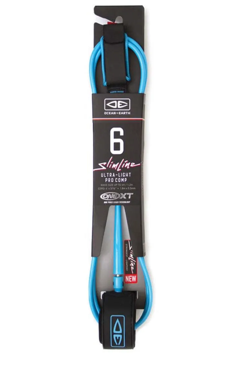 OCEAN & EARTH 6'0 SLIM LINE ONE PRO COMP LEASH