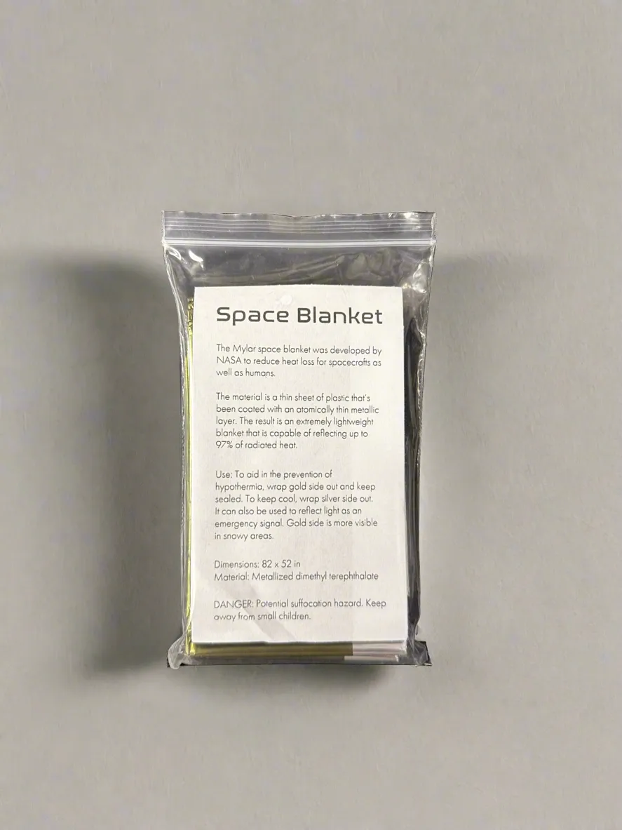 Space Blanket - Gold   Silver