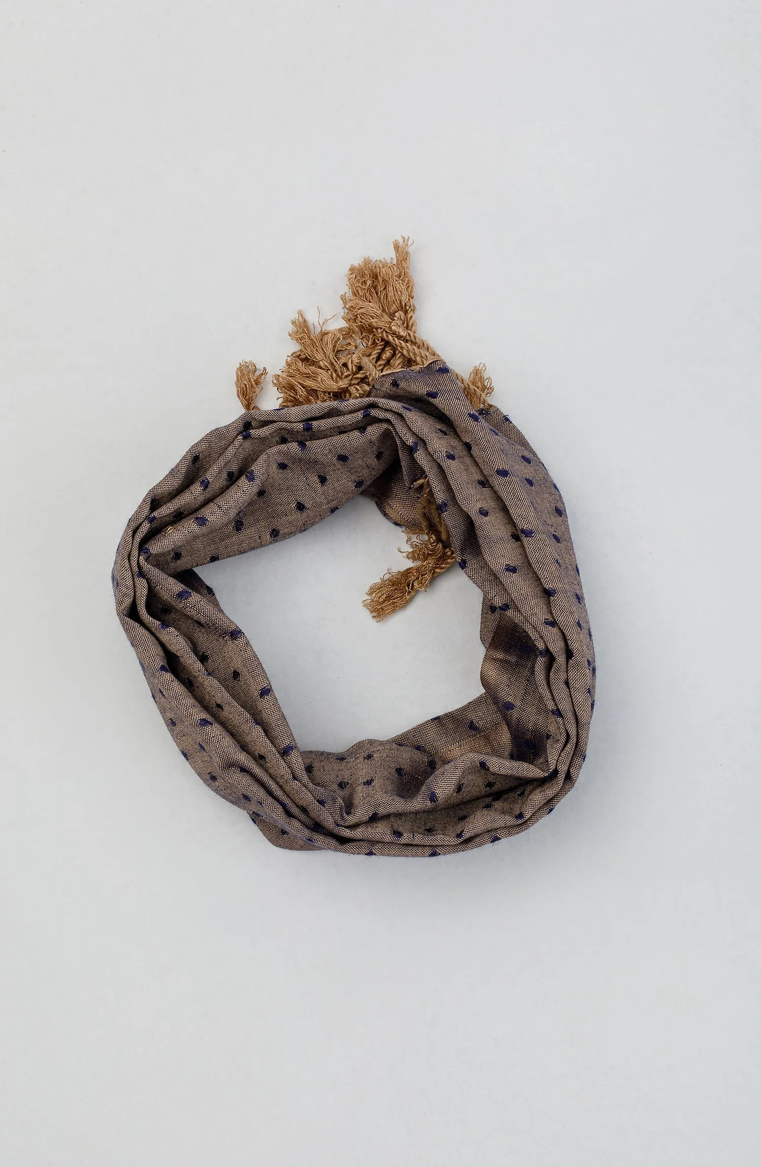 Stitched 1 Piece Dyed Cotton Scarf (NA-D-PL-23-032 PURPLE)