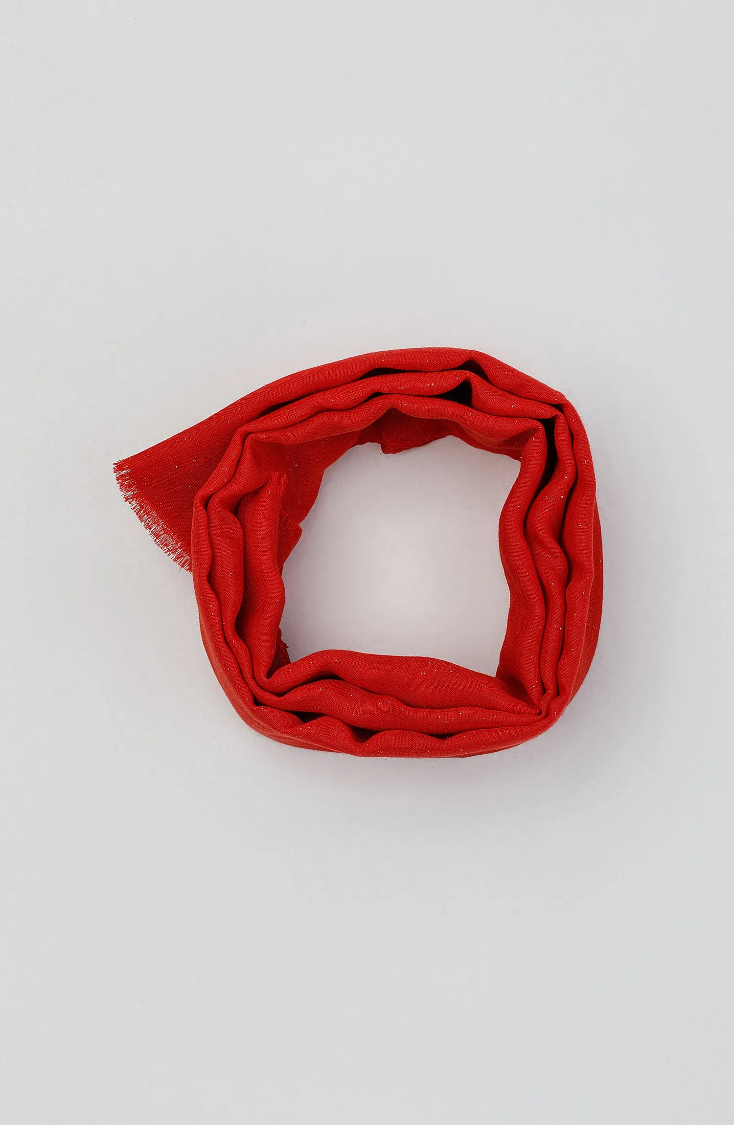 Stitched 1 Piece Dyed Cotton Scarf (WADC23W-1013)