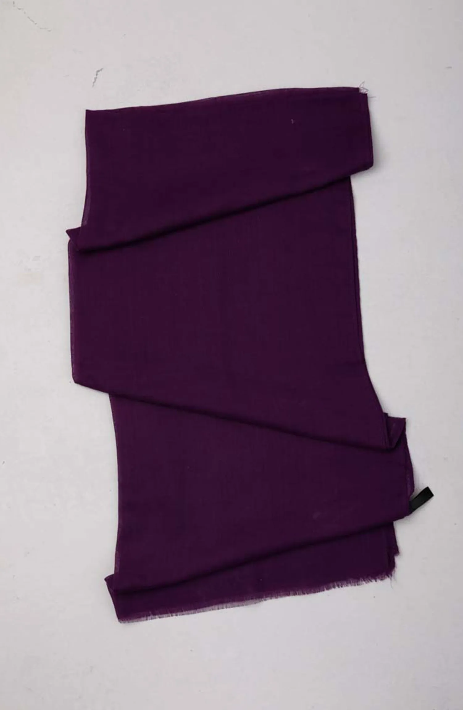 Stitched 1 Piece Dyed Cotton Scarf (WADC23W-1014)