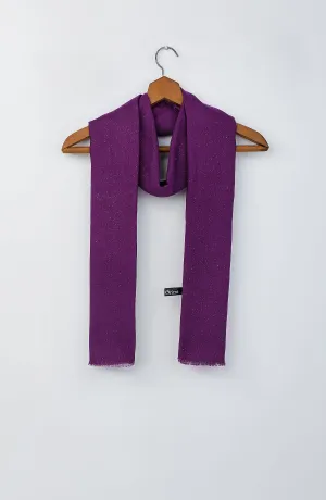 Stitched 1 Piece Dyed Cotton Scarf (WADC23W-1014)