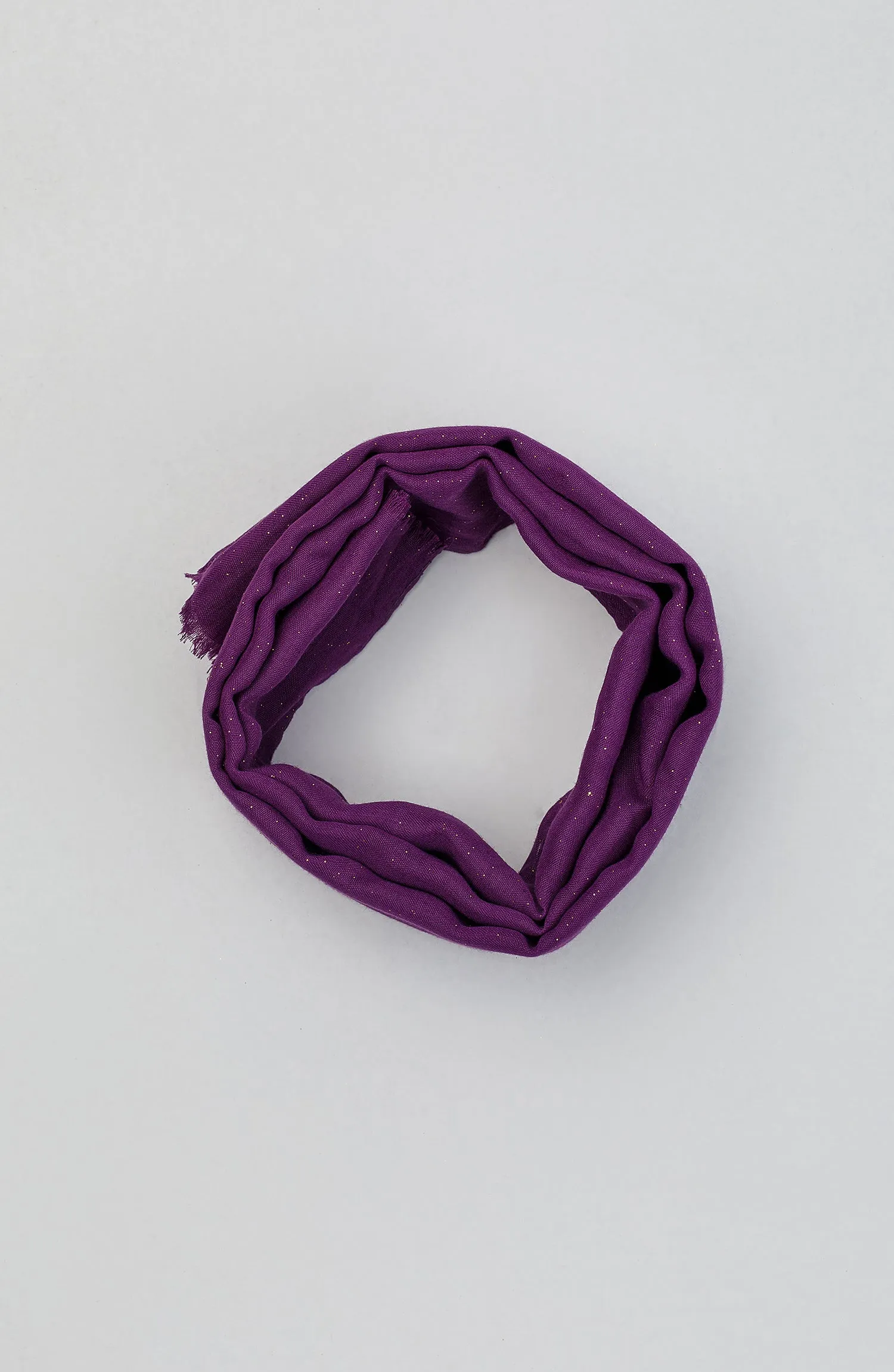 Stitched 1 Piece Dyed Cotton Scarf (WADC23W-1014)
