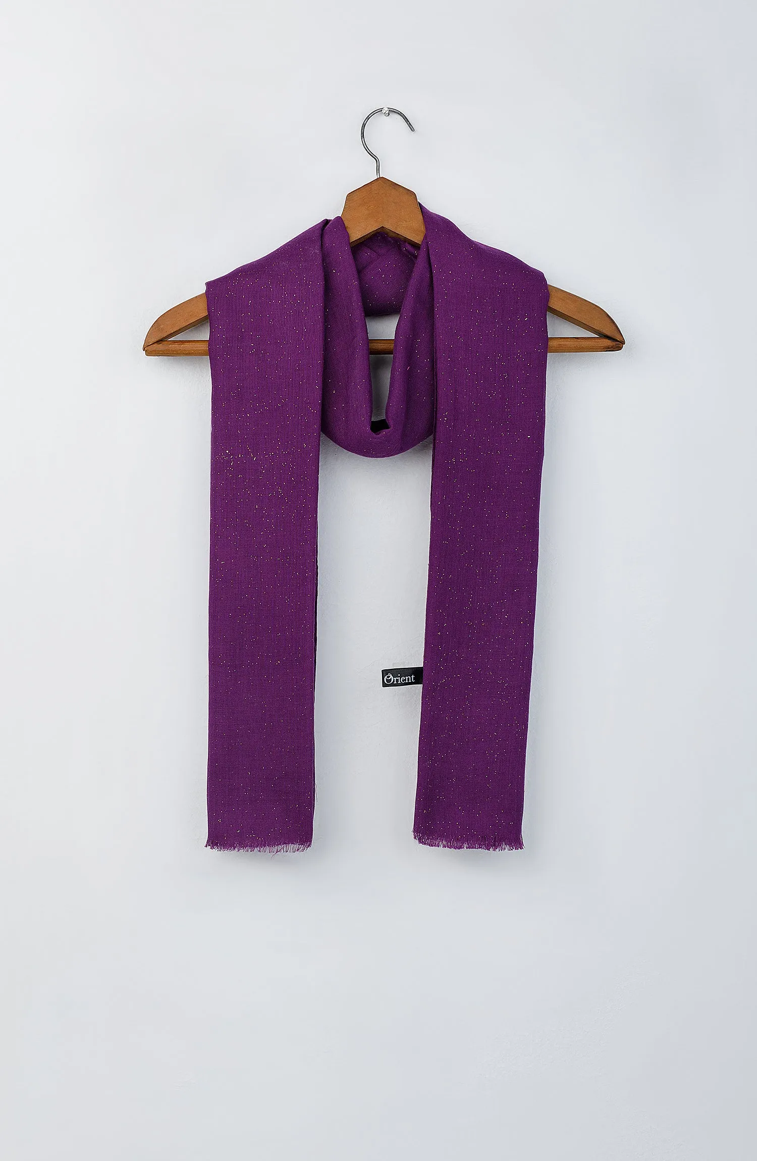 Stitched 1 Piece Dyed Cotton Scarf (WADC23W-1014)