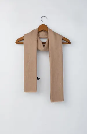Stitched 1 Piece Dyed Cotton Scarf (WADC23W-1019)