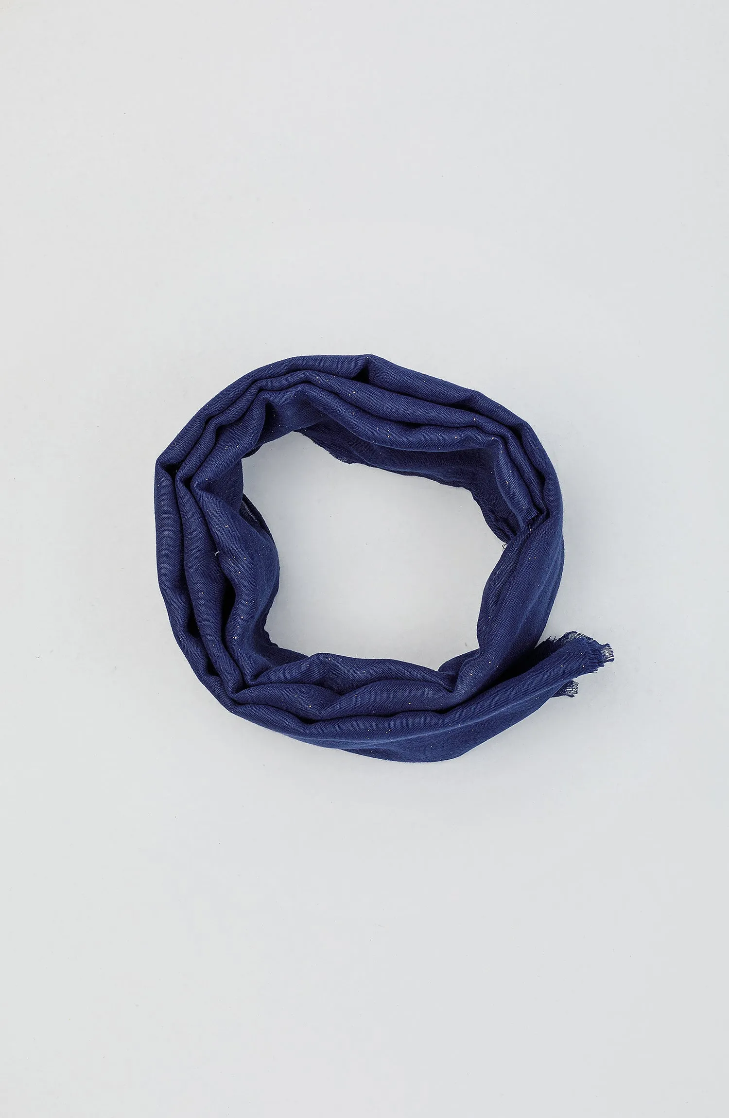Stitched 1 Piece Dyed Cotton Scarf (WADC23W-1020)