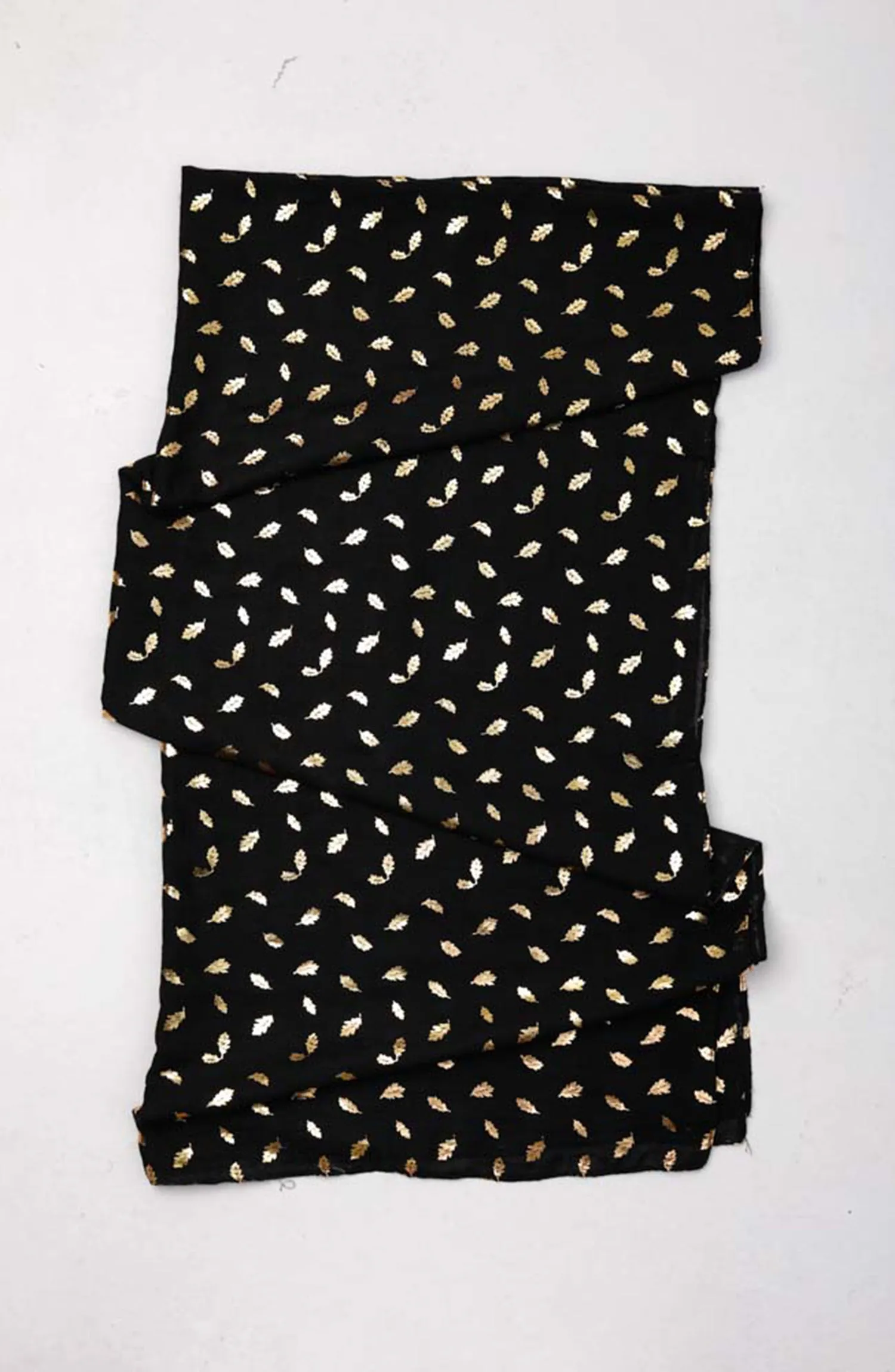 Stitched 1 Piece Dyed Cotton Scarf (WADC23W-1050)