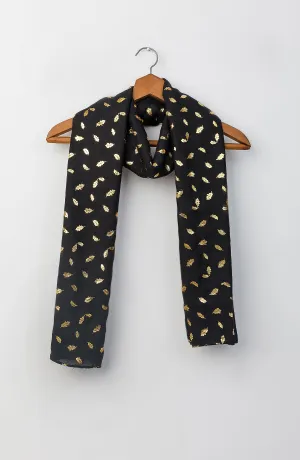 Stitched 1 Piece Dyed Cotton Scarf (WADC23W-1050)