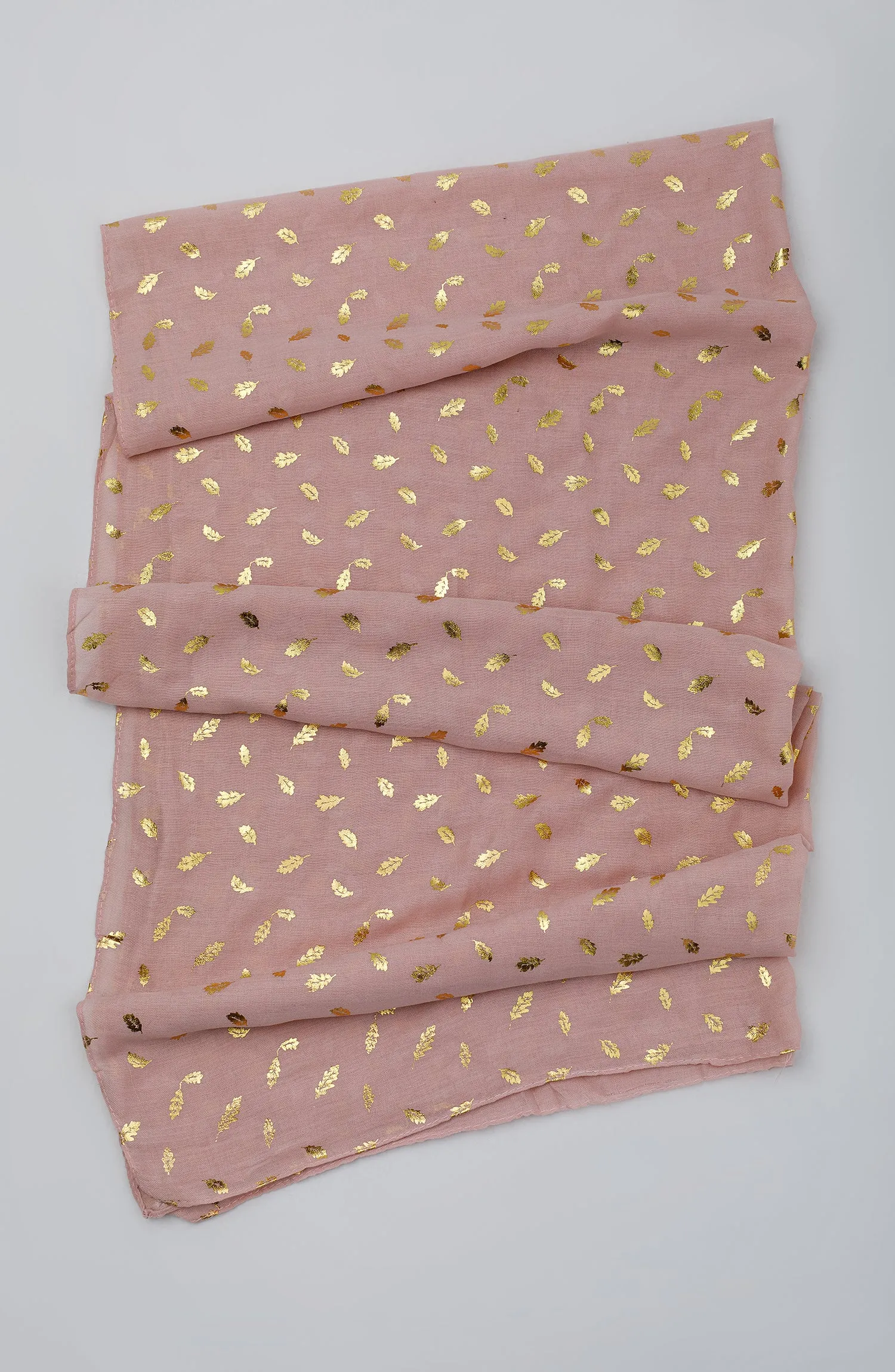 Stitched 1 Piece Dyed Cotton Scarf (WADC23W-1051)