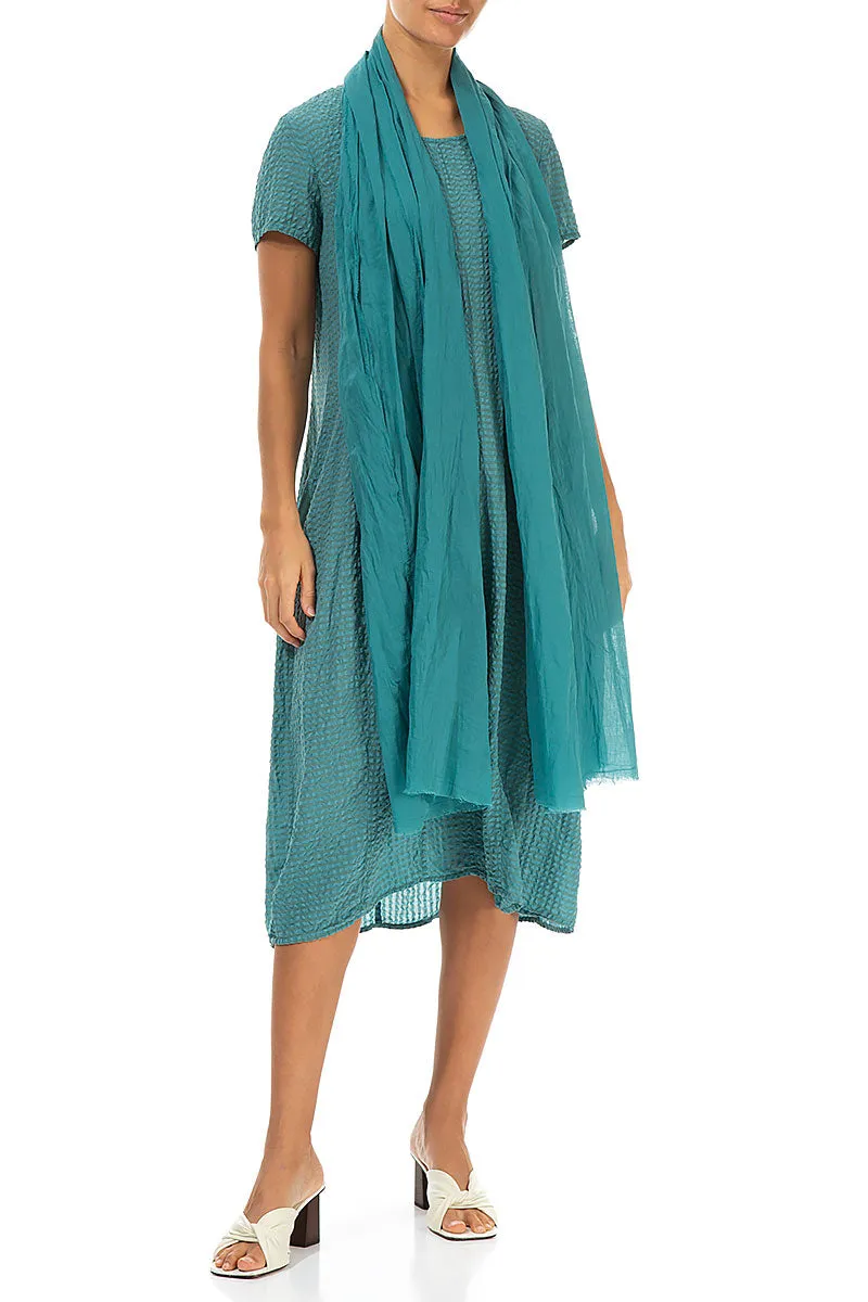 Turquoise Cotton Scarf