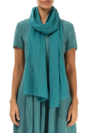 Turquoise Cotton Scarf
