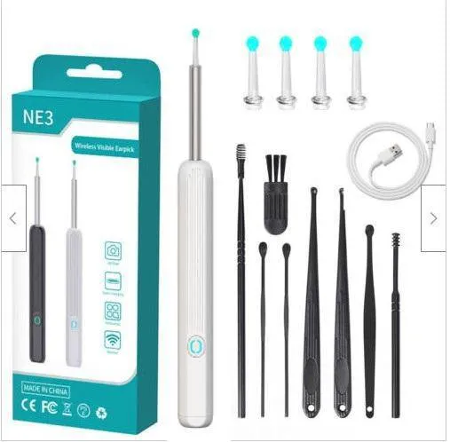 Visible wax elimination spoon load otoscope Ear Cleaner Ear wax removal tool Suitable for Android iOS phones