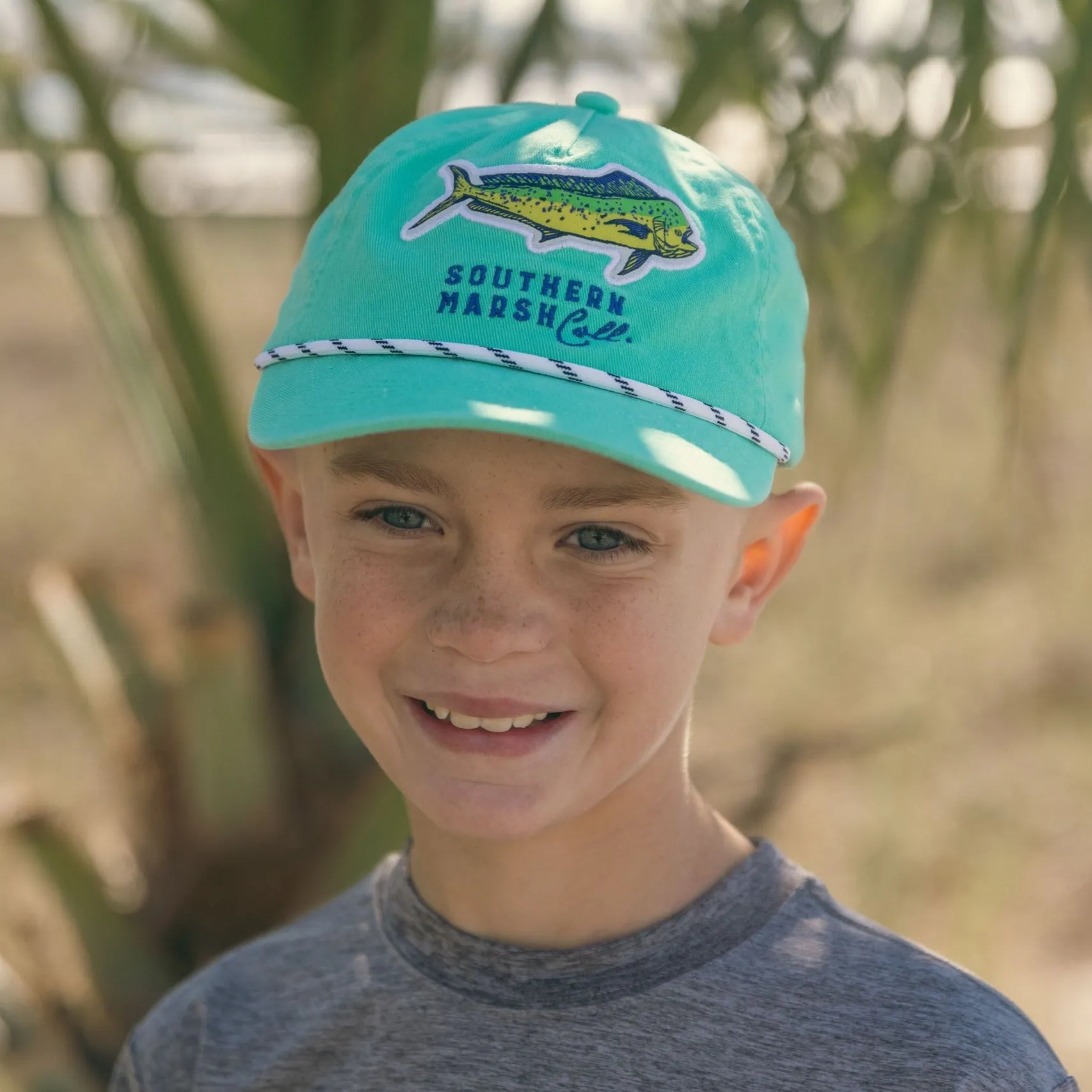 Youth Ensenada Rope Hat - Mahi Mahi Patch